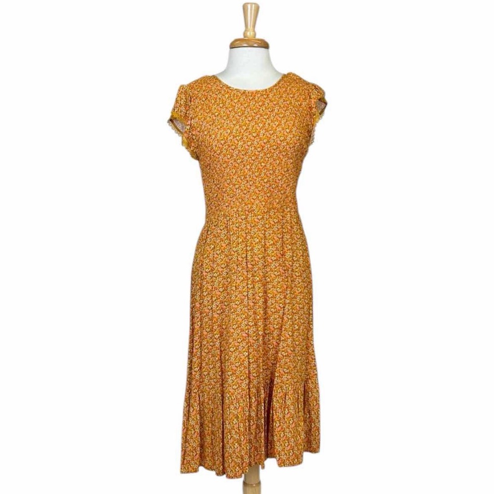 Luxology Women’s Dress/ Yellow, Orange, Floral